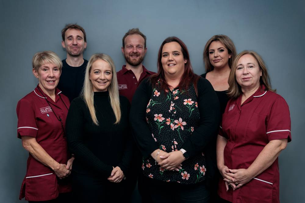 The All About Home Care office team